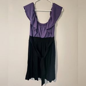 Black and Purple Dress